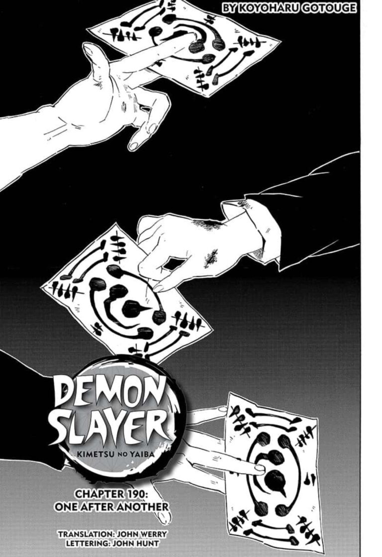 Demon Slayer Manga Chapter 190